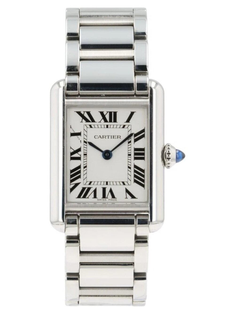 Cartier Tank Must de Cartier Silver Dial Stainless Steel 29.5mm Quartz WSTA0107